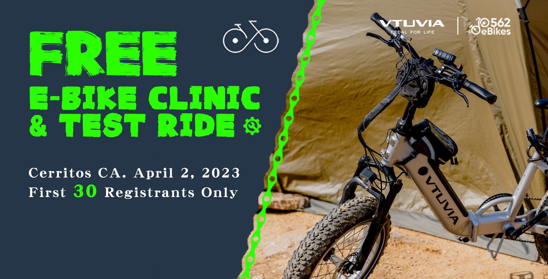 V-DAY FREE E-BIKE CLINIC