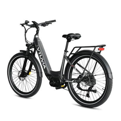 Mid Drive 500W Electric Bike | VTUVIA E-bike #color-metallic-Silver