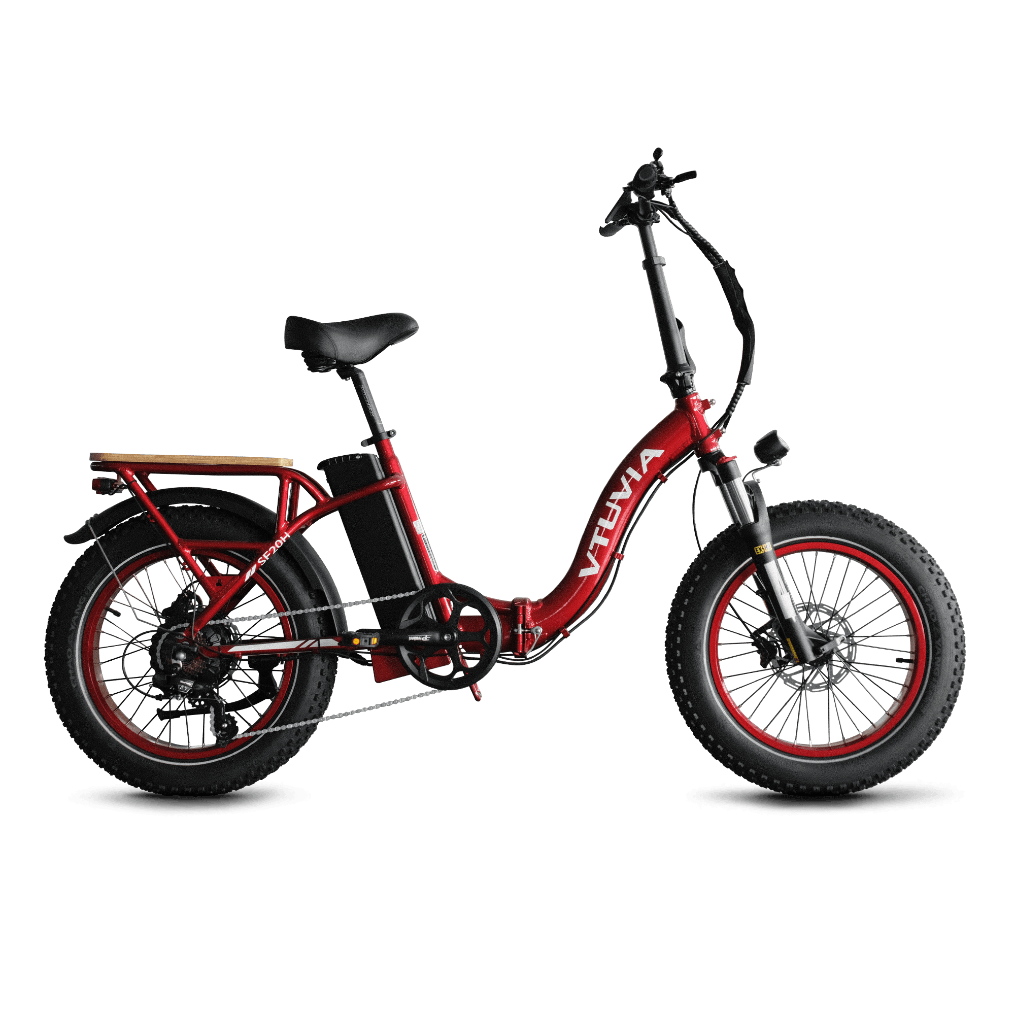 Folding Electric Cargo Bikes | VTUVIA SF20H E-bike #color_red