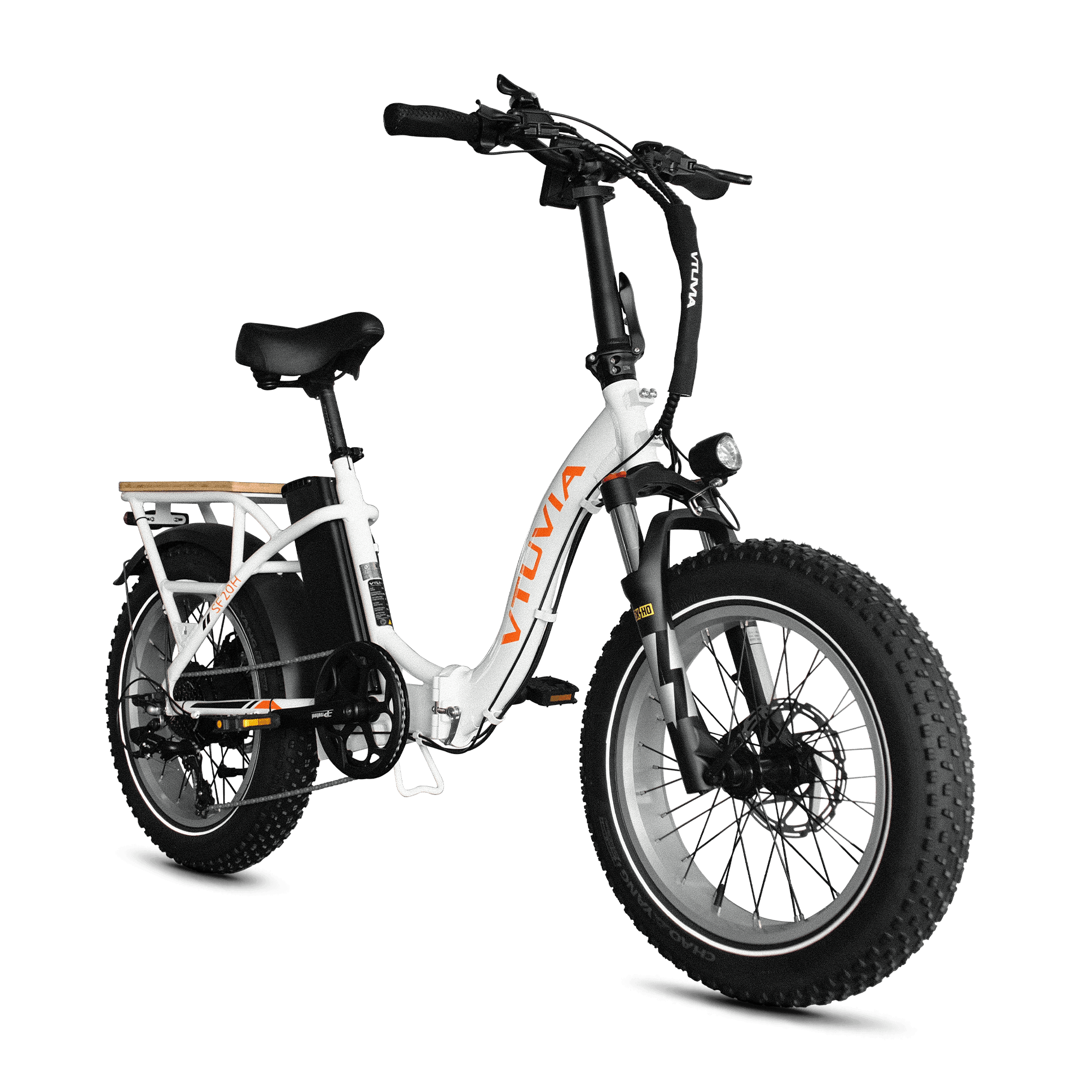 Folding Electric Cargo Bikes | VTUVIA SF20H E-bike #color_white-pre-order