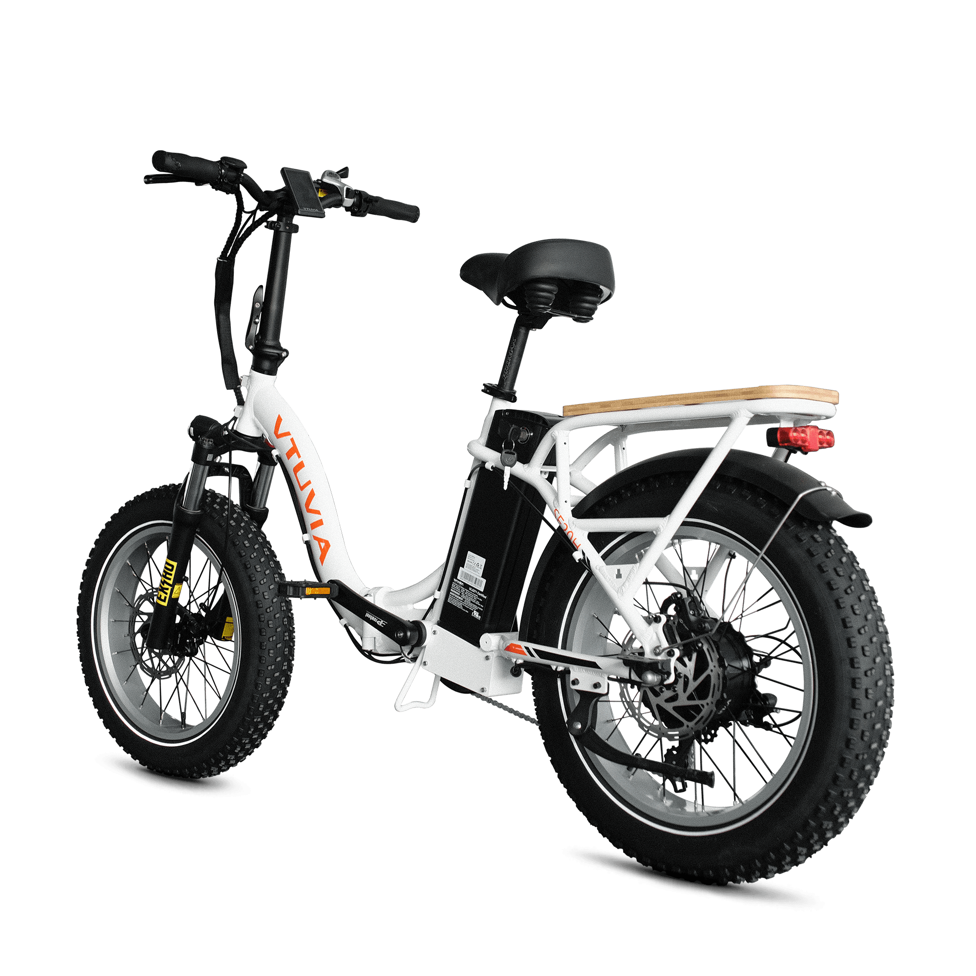 Folding Electric Cargo Bikes | VTUVIA SF20H E-bike #color_white-pre-order