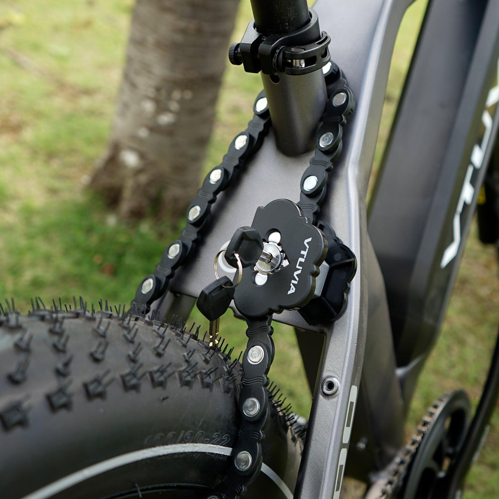 VTUVIA E-Bike Chain Lock, bike chain lock with key